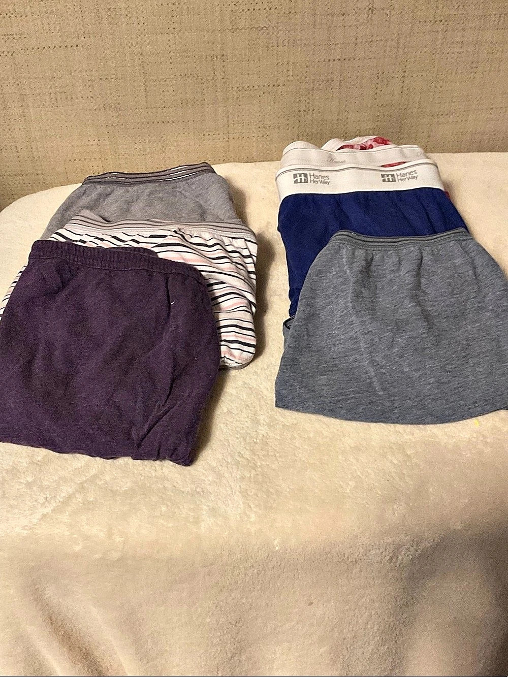 Hanes Women's Underwear 7-Piece Bundle in Blue & Gray